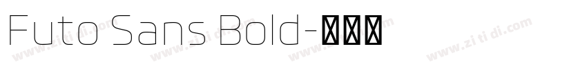 Futo Sans Bold字体转换